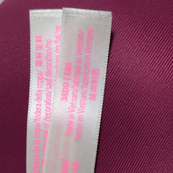 VS PINK Super Push-Up Bra w/ FREE matching thong Sz 38DD / XXL - Picture 5 of 6